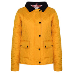 Kids Jackets Girls Quilted Padded Collar Buttoned Zipped Jacket Age 5-13 Years