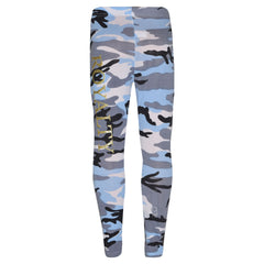 Girls Tops Kids Royalty Camouflage T Shirt Top & Legging Loungewear Set 7-13 Yr