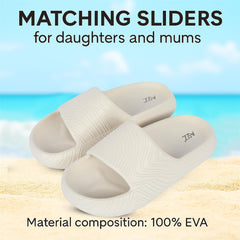 A2Z Kids Matching Mum Daughter Sliders Soft EVA Non Slip Shower Pool Slippers
