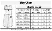 Kids Girls Skater Dress Party Dresses With Free Belt For Children New Age 2-13 - A2Z 4 Kids