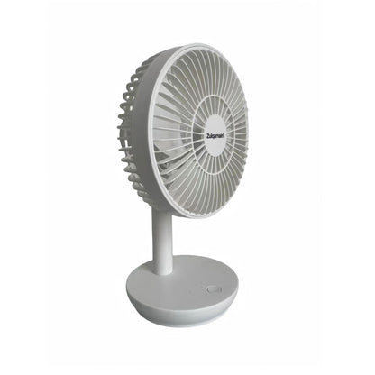 6 Inch White USB Desk Portable Cooling Fan with 4 Speeds LED Indicator Table Fan