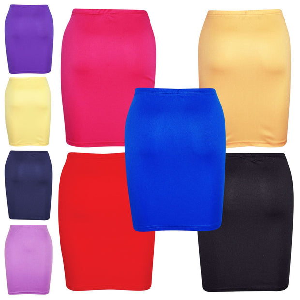 A2Z 4 Kids Gilrs Skirt Kids Plain Color School Fashion Dance Pencil Skirts New Age 7 8 9 10 11 12 13 Years