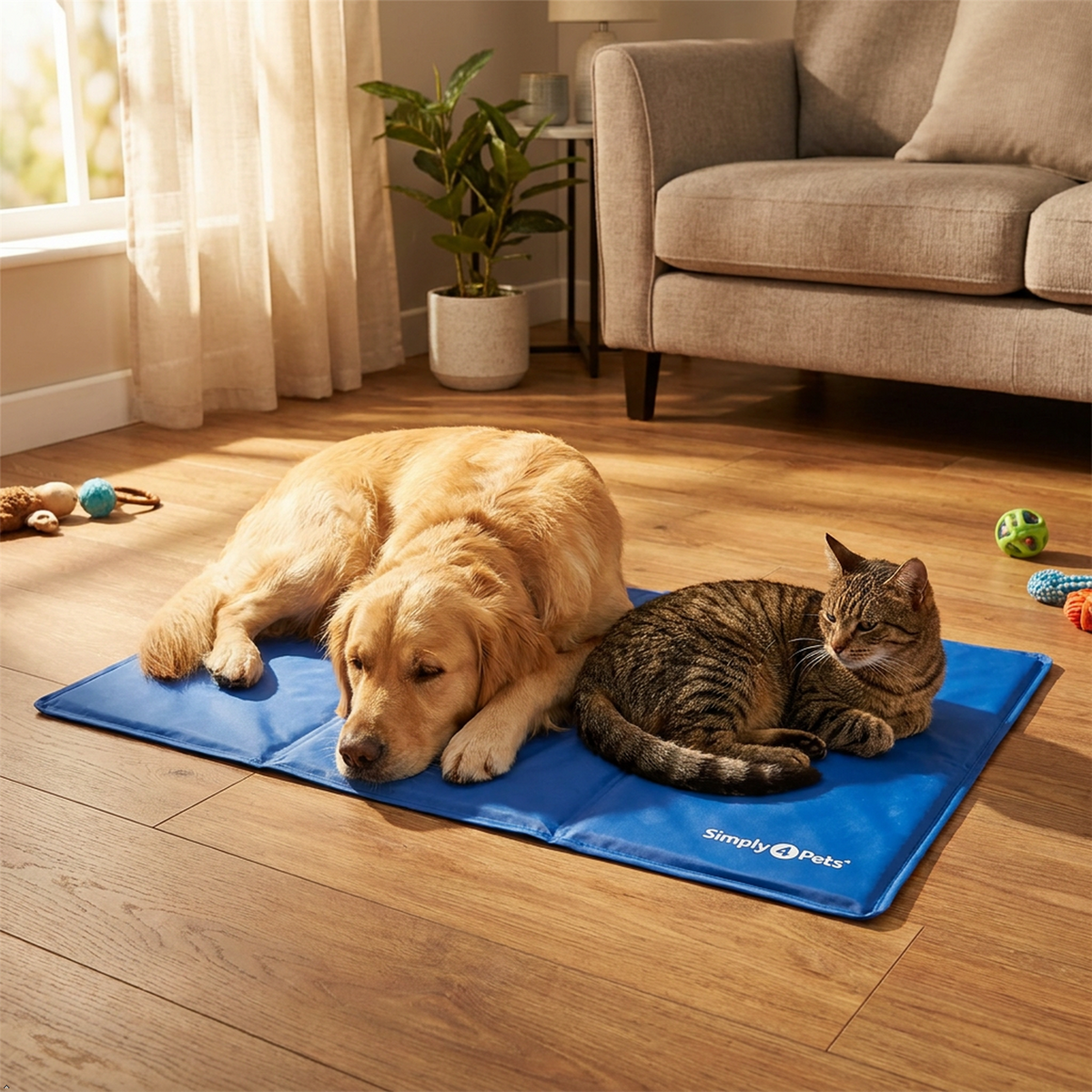 Cooling Pet Mat 40x50cm Self Cooling Gel Pad for Dogs Cats Foldable Summer Bed
