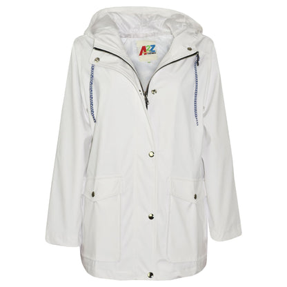 PU Raincoat Jacket Windbreaker Waterproof Parka Hooded Girls Boys Age 5-13 Years