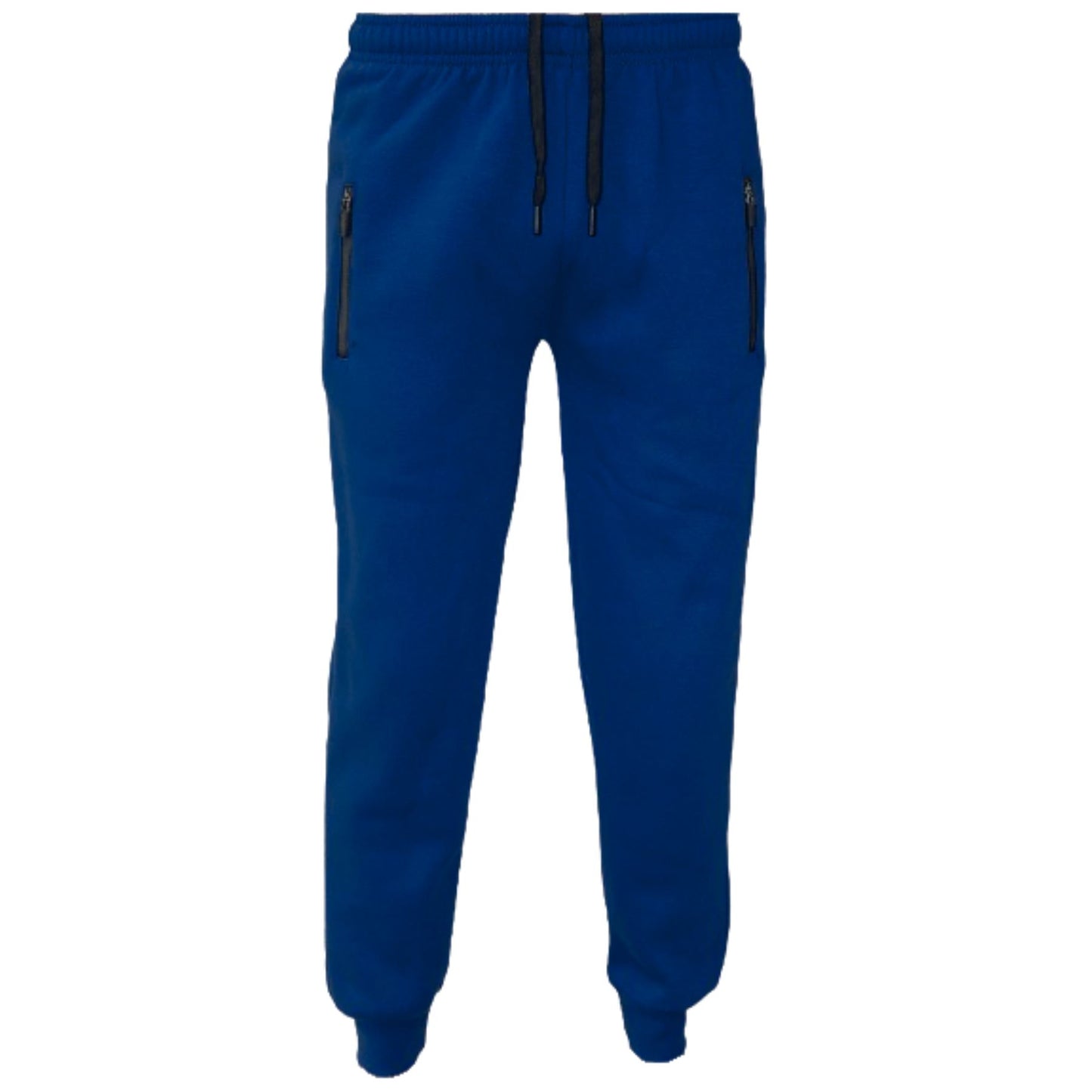Boys Girls Fleece Trousers Bottoms With Zip Pockets Adjustable Waist Sports Wear