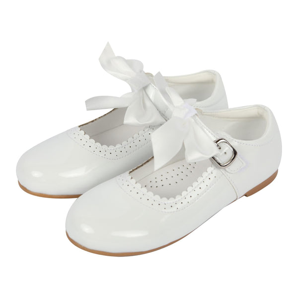 A2Z 4 Kids Girls Toddler School Shoes Removable Bow Patent Leather Mary Jane