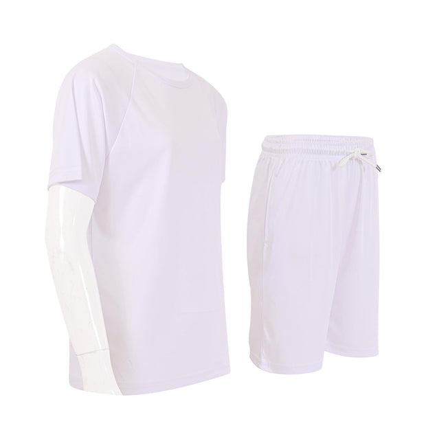 Kids Girls Boys Football Kit T Shirt Shorts PE Athletic Sportswear Outfit Set