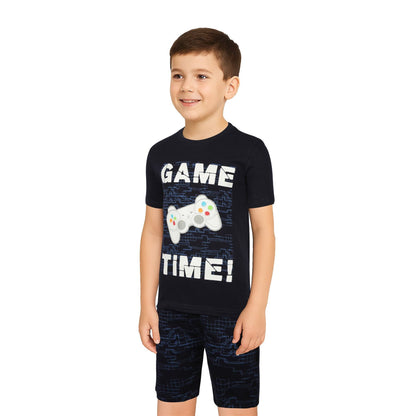 A2Z 4 Kids Game Time Navy Pyjama Set Contrast Colour PJS Matching Top Bottom Pyjamas Comfy Loungewear Dress Up Outfit Set Gifts for Children Girls & Boys Age 5-13 years
