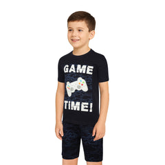 A2Z 4 Kids Game Time Navy Pyjama Set Contrast Colour PJS Matching Top Bottom Pyjamas Comfy Loungewear Dress Up Outfit Set Gifts for Children Girls & Boys Age 5-13 years