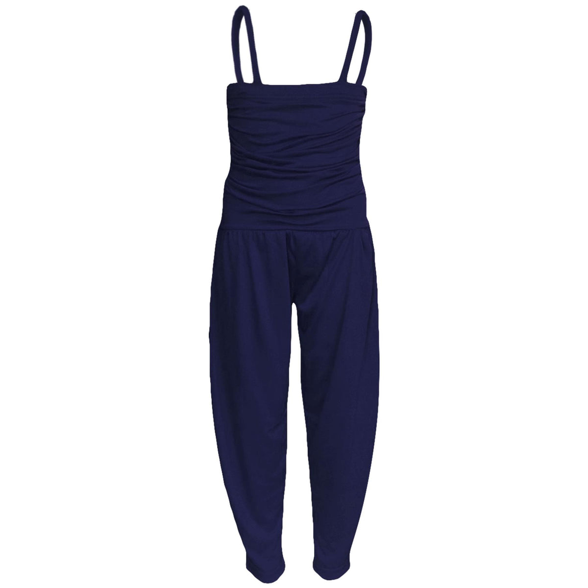 Girls Jumpsuit Kids Plain Color Trendy Playsuit All In One Jumpsuits 5-13 Years