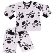 Kids Girls Skull & Bones Print Pyjamas Set