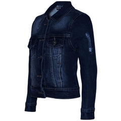 Kids Girls Denim Jackets Ripped Fashion Faded Jeans Jacket New Age 3-13 Years