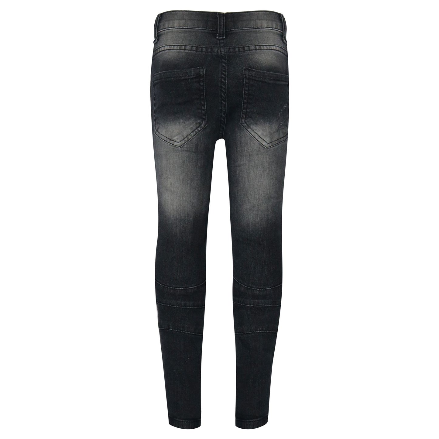 Kids Boys Stretchy Jeans Ripped Drape Panel Denim Pants Trousers New Age 5-13 Yr