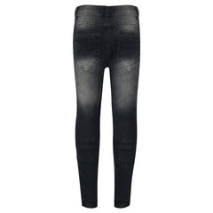 Kids Boys Stretchy Jeans Ripped Drape Panel Denim Pants Trousers New Age 5-13 Yr