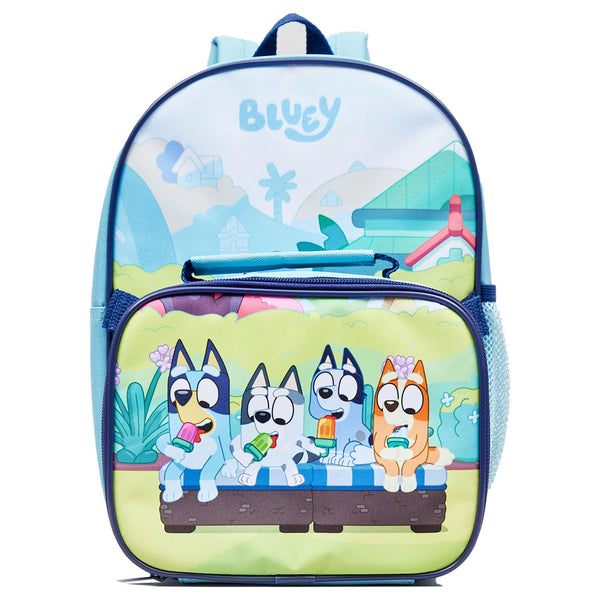 Kids Officially Licensed Bluey Cousins Backpack Lunch Bag Set Amazing School Bag