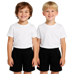 A2Z 4 Kids Shadow Stripe PE Shorts Pack of 2 Football Gym Shorts Age 2-13 Years