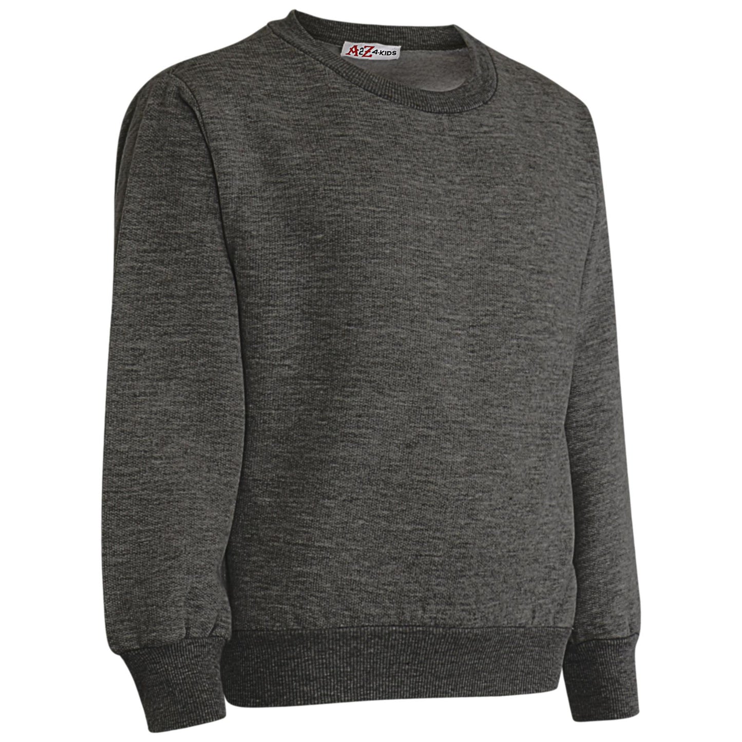 Kids Girls Boys Sweatshirt  Plain Crew Round Neck Uniform  Age 2-13 Years