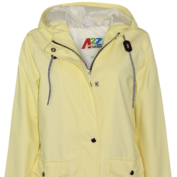 PU Raincoat Jacket Windbreaker Waterproof Parka Hooded Girls Boys Age 5-13 Years