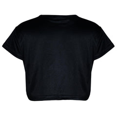 Kids Girls Floss Fashion Crop Top Stylish T Shirt Top & Skater Skirt Set 5-13 Yr