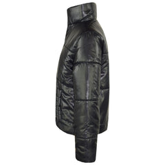 Girls Jacket Kids Wetlook Cropped Padded Quilted Puffer Bubble Jackets Coat 5-13