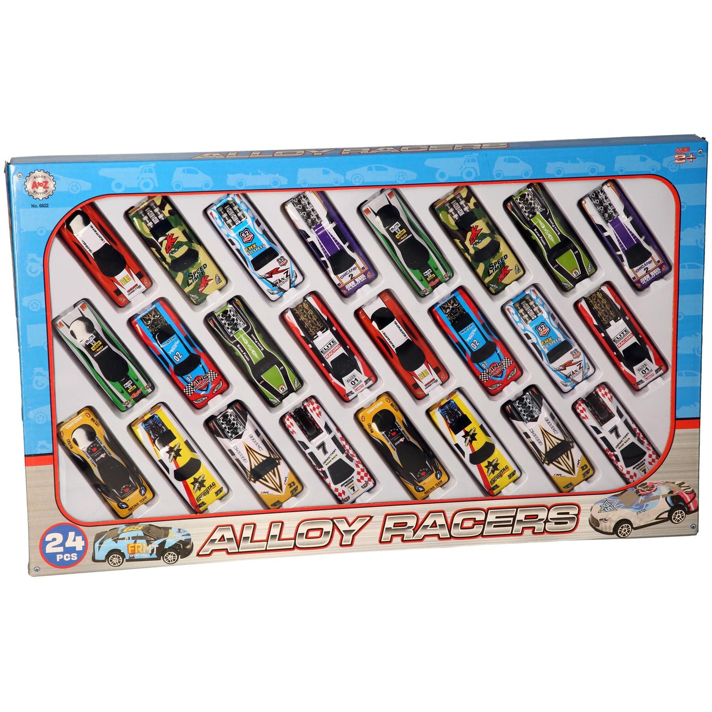 A2Z 4 Kids 24 PCS Alloy Racer Cars Collectible Toy Car High-Performance Toys Car