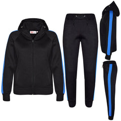Kids Girls Boys Jogging Suit Fleece Hooded Hoodie Bottom Tracksuit Jogger 5-13Yr