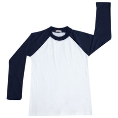 Kids Boys Girls T Shirts Plain Baseball Long Raglan Sleeves Sports Tees 2-13 Yrs