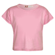 A2Z 4 Kids Girls Top Kids Plain Color Stylish Fahsion Trendy T Shirt Crop Top New Age 7-13 Years