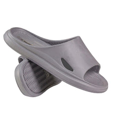 Womens Open Toe Knitted Effect Lightweight Flat Ladies Walking Sliders