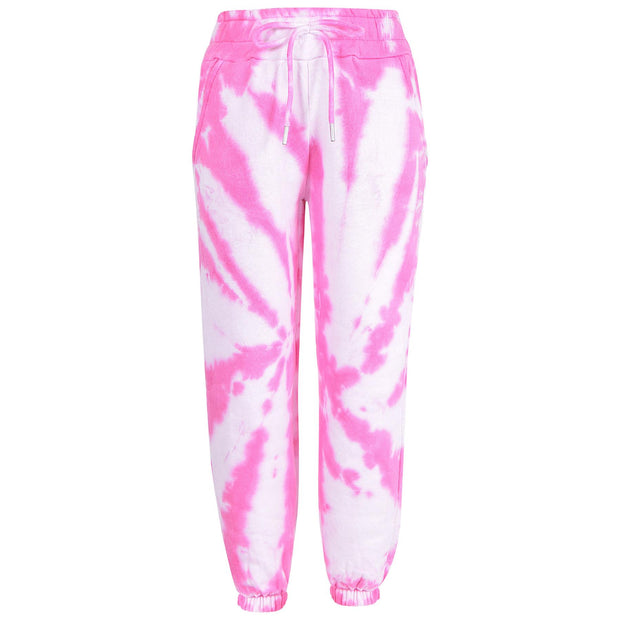 Kids Tie Dye Tracksuit Gym Cropped Hoodie Sweatpants Cord Set Girls Age 5-13