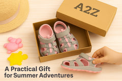 A2Z 4 Kids Boys Girls Sandals Slides Blue PU Upper Summer Beach Sports Open Toe