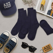 A2Z 4 Kids Pack Of 3 Boys Sports Socks Durable Crew Athletic Comfortable Socks