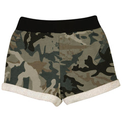 Kids Girls Shorts Fleece Camouflage Tartan Dance Gym Summer Hot Short Pants 5-13