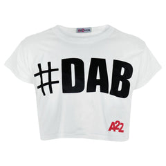 Kids Girls Crop Top #DAB Stylish Floss Fashion Trendy T Shirt Tops Tees 5-13 Yr