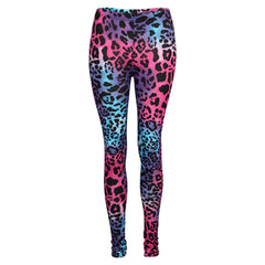 Kids Girls Midi Dress Multi Leopard Print Party Fashion Leggings Age 7-13 Years