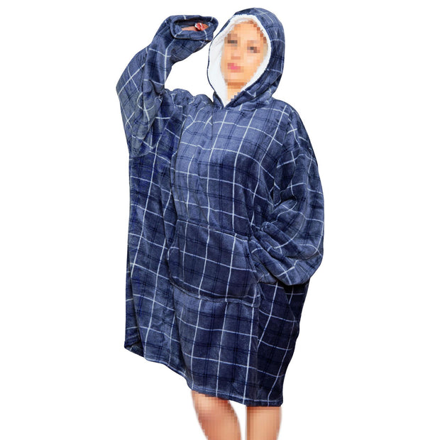 A2Z Unisex Mens Ladies Oversized Kangaroo Pocket Hooded Animal Wearable Blanket