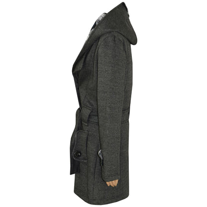 A2Z 4 Kids Parka Jacket Hooded Warm Jacket Oversized Belted Cuffs 5 -13 Years
