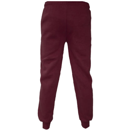 Boys Girls Fleece Trousers Bottoms With Zip Pockets Adjustable Waist Sports Wear