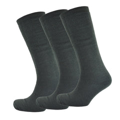 A2Z Mens Knee High Welly Wellington Pack Of 3 Boots Comfortable Cosy Warm Socks