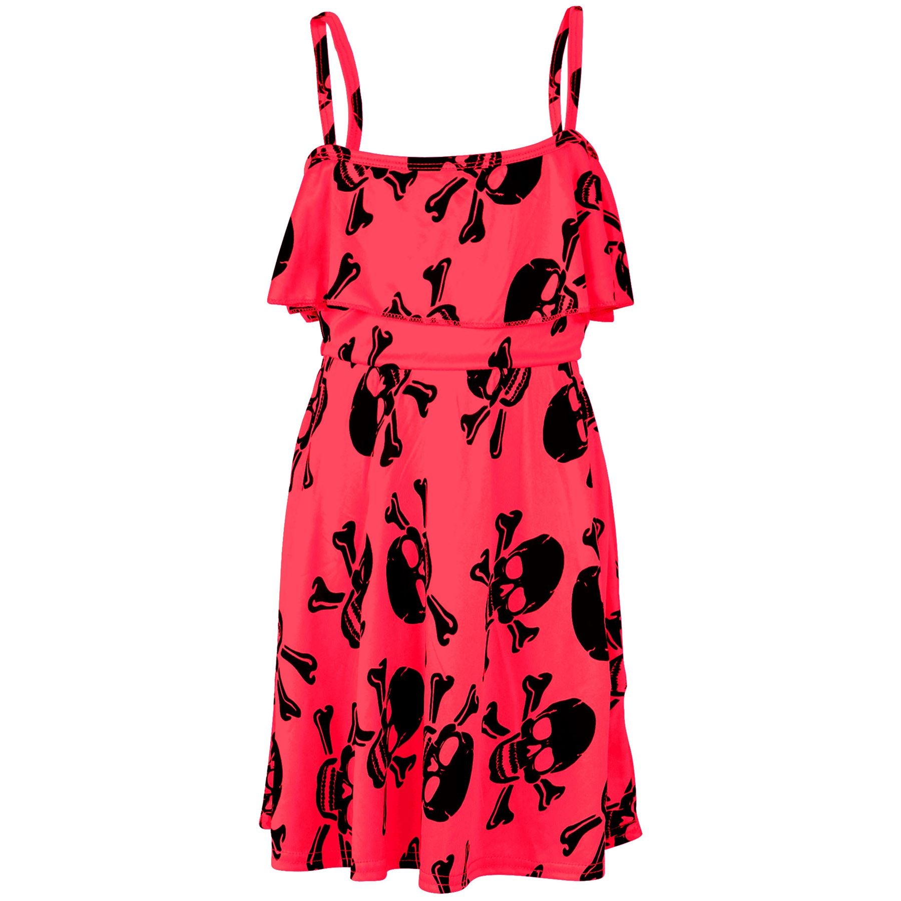 off-shoulder-dress-neon-pink