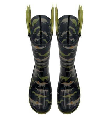 Dinosaur Wellington Boots Boys Girls PVC Rain Wellies Non-Slip Waterproof Shoes
