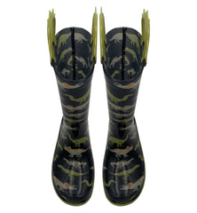 Dinosaur Wellington Boots Boys Girls PVC Rain Wellies Non-Slip Waterproof Shoes
