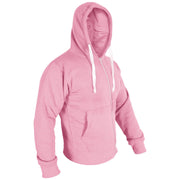 Mens Fleece Plain Zipper Hooded Long Sleeve Sweatshirt For Adults S-4XL