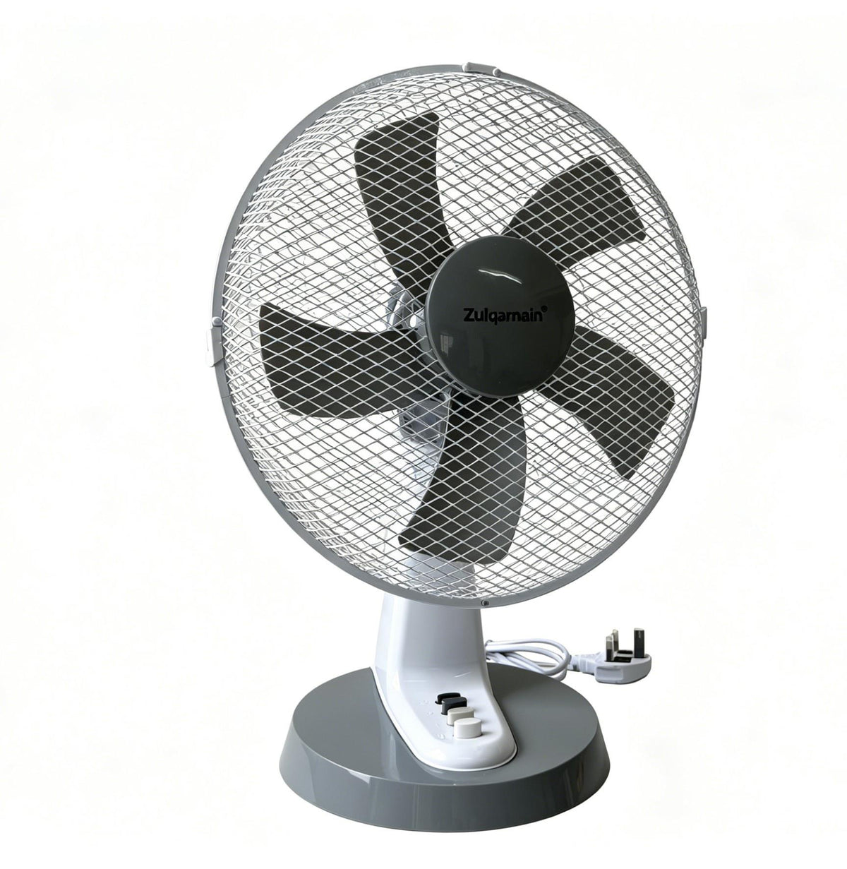 12 Inch Desk Fan with Oscillation 3 Speed Settings Tilt Angle Design Table Fan