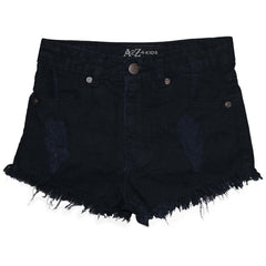 A2Z 4 Kids Girls Shorts Skinny Ripped Jeans Denim Stretch Short Casual�Half�Pant