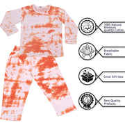 A2Z 4 Kids Girls Colour Tie Dye Pyjamas Cosplay Loungewear PJs Childrens Gifts 2 Piece Set Lounge Suit for Children Unisex Top Bottom Pyjamas Loungewear Dress Up Attire Gifts for Girls Age 5-13 years