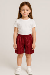 Kids Girls Boys Shadow Stripe PE Shorts Sports Football Gym School Short 2-13