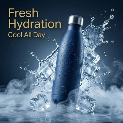 A2Z 500ml Stainless Steel Water Bottle Insulated Leakproof Flask Gym Travel