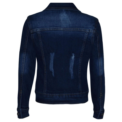 Kids Girls Denim Jackets Ripped Fashion Faded Jeans Jacket New Age 3-13 Years