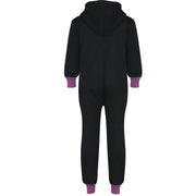 A2Z 4 Kids Girls Lilac Contrast Fleece Onesie All In One Jumsuit Playsuit Nightwear New Age 2 3 4 5 6 7 8 9 10 11 12._13 Years